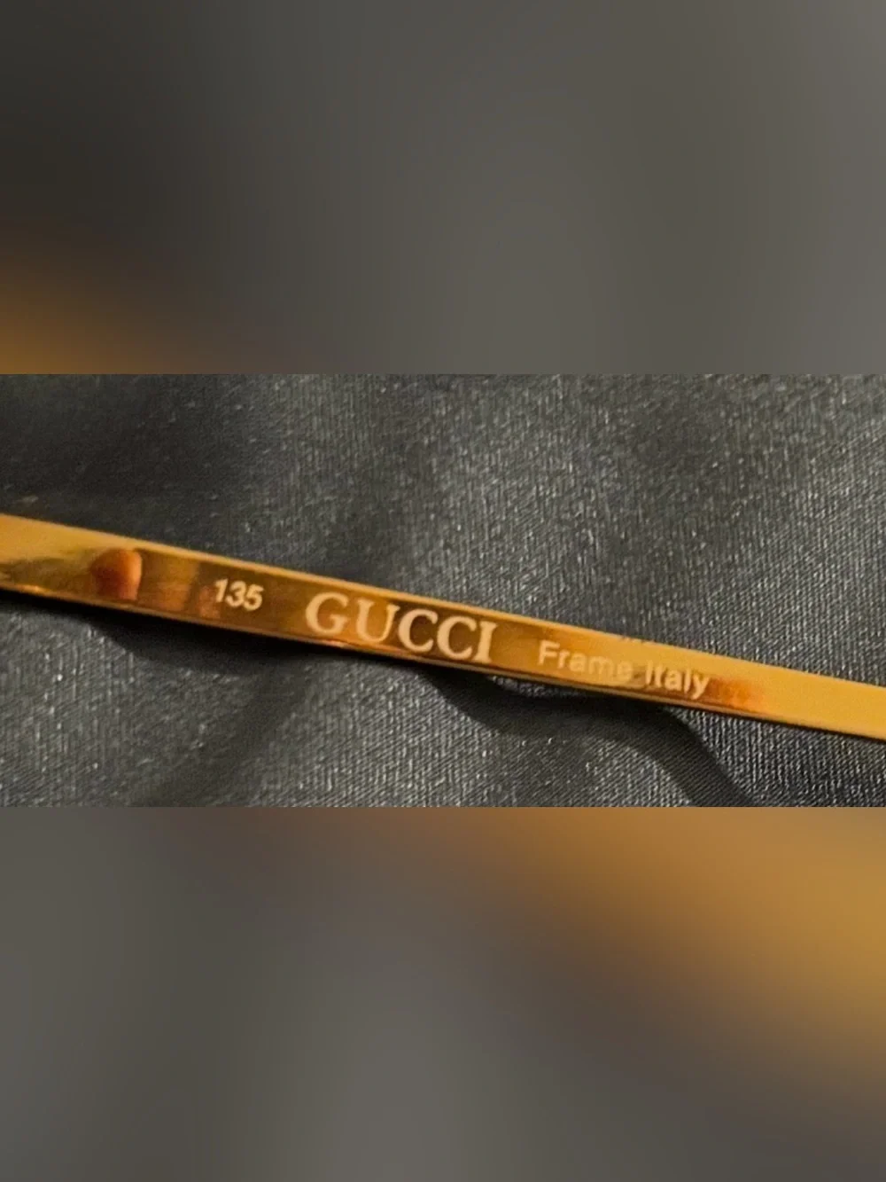 Gucci Gold Crystal Accent Women's Eyeglass Frame - Italian Design